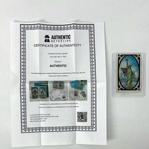 Tiffany & Co. Statue of Liberty card authenticated